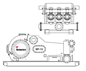 China Weatherford MP-10 mud pump fluid end module, liners, pistons, valevs same as Weatherford supplier