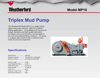 MP5 MUD PUMP, MP10 MUD PUMP, MP13 MUD PUMP, MUD PUMP FOR OILWELL DRILLING, WEATHERFORD MUD PUMP, MP16 MUD PUMP supplier