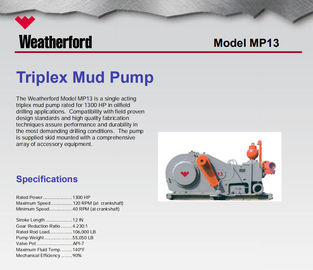 MP5 MUD PUMP, MP10 MUD PUMP, MP13 MUD PUMP, MUD PUMP FOR OILWELL DRILLING, WEATHERFORD MUD PUMP, MP16 MUD PUMP supplier