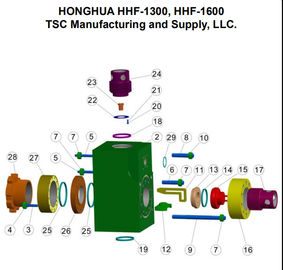 SOUTHWEST 8404-25A FLUID END FOR BOMCO F-1600 MUD PUMP, SOUTHWEST 8404-25A FLUID END FOR HH F1600 MUD PUMP, 12P160 supplier