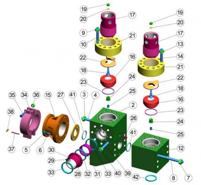 SOUTHWEST 847725A Gardner Denver PZ11/PZ10, National mud pump, EMSCO
